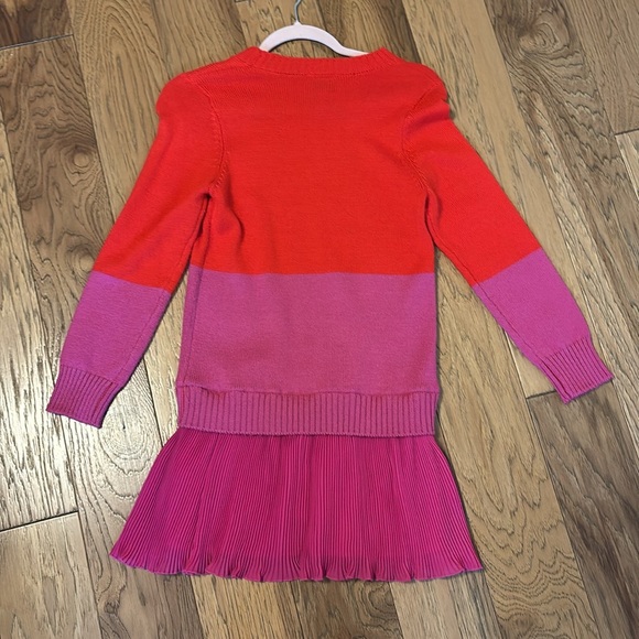 Milly Minis Red and Pink Casual Dress